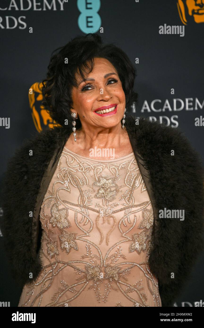 London, UK 13 Mar 2022. Shirley Bassey arrives at the 75th EE British