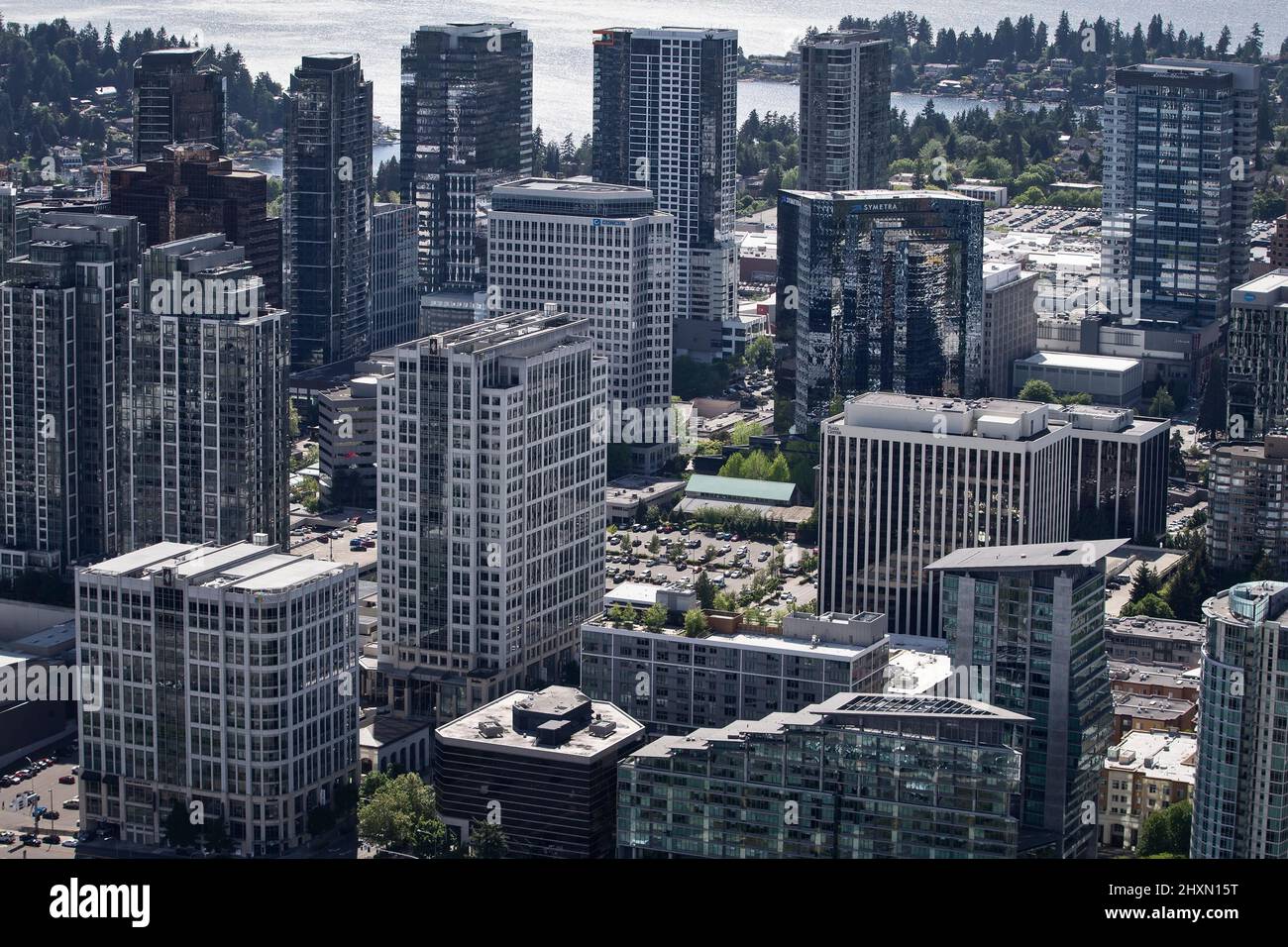 Seattle, Washington City Scape Photos Sky Scrapers Stock Photo