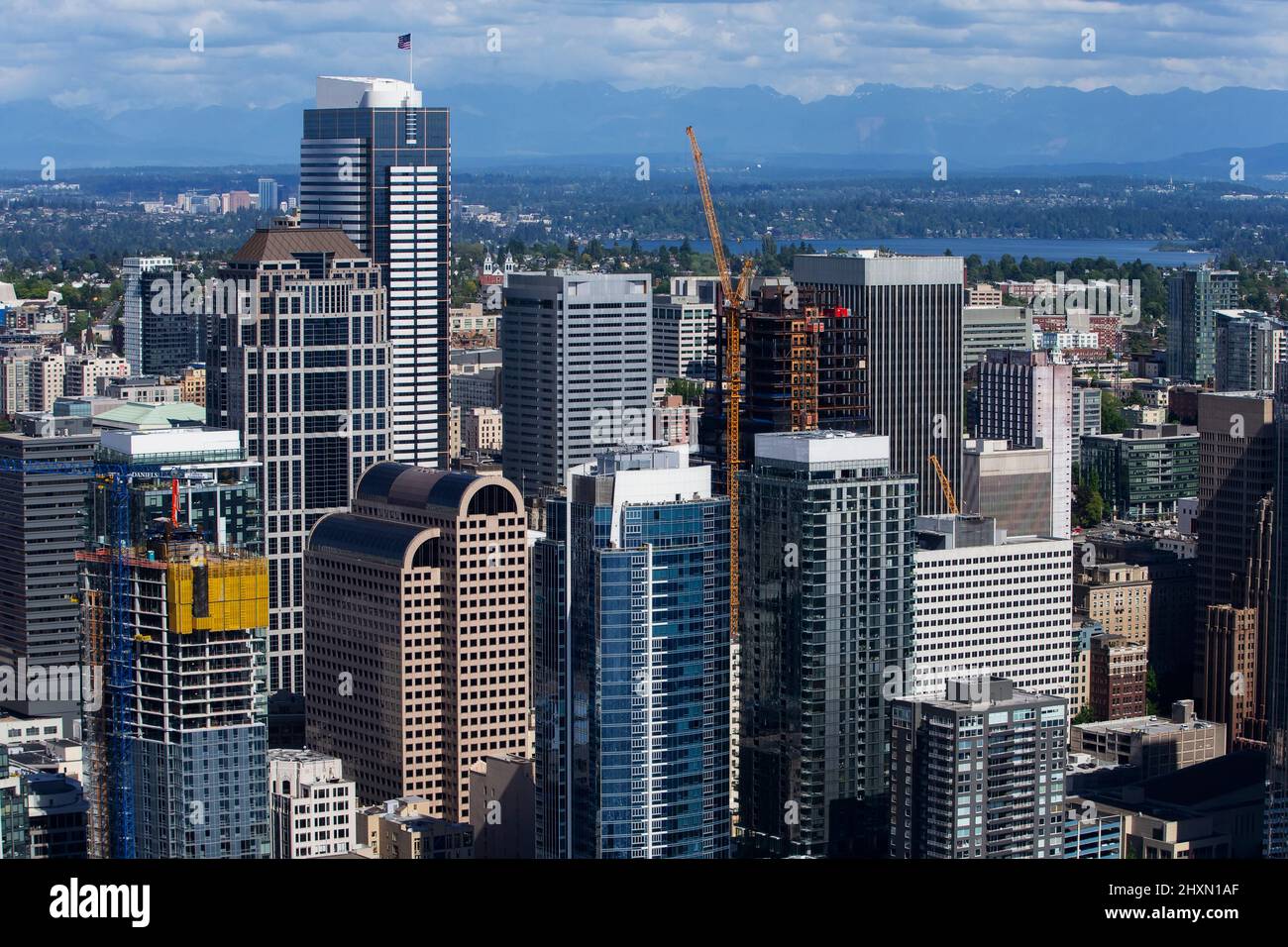 Seattle, Washington City Scape Photos Sky Scrapers Stock Photo