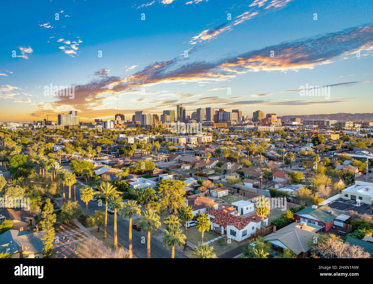 Phoenix, Arizona, USA Downtown Skyline Aerial Stock Photo Alamy