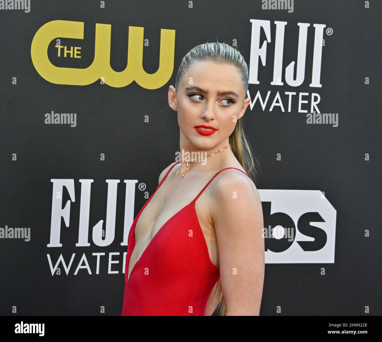 Los Angeles, United States. 13th Mar, 2022. Kathryn Newton attends the 27th annual Critics Choice Awards at the Fairmont Century Plaza on Sunday, March 13, 2022. Credit: UPI/Alamy Live News Stock Photo