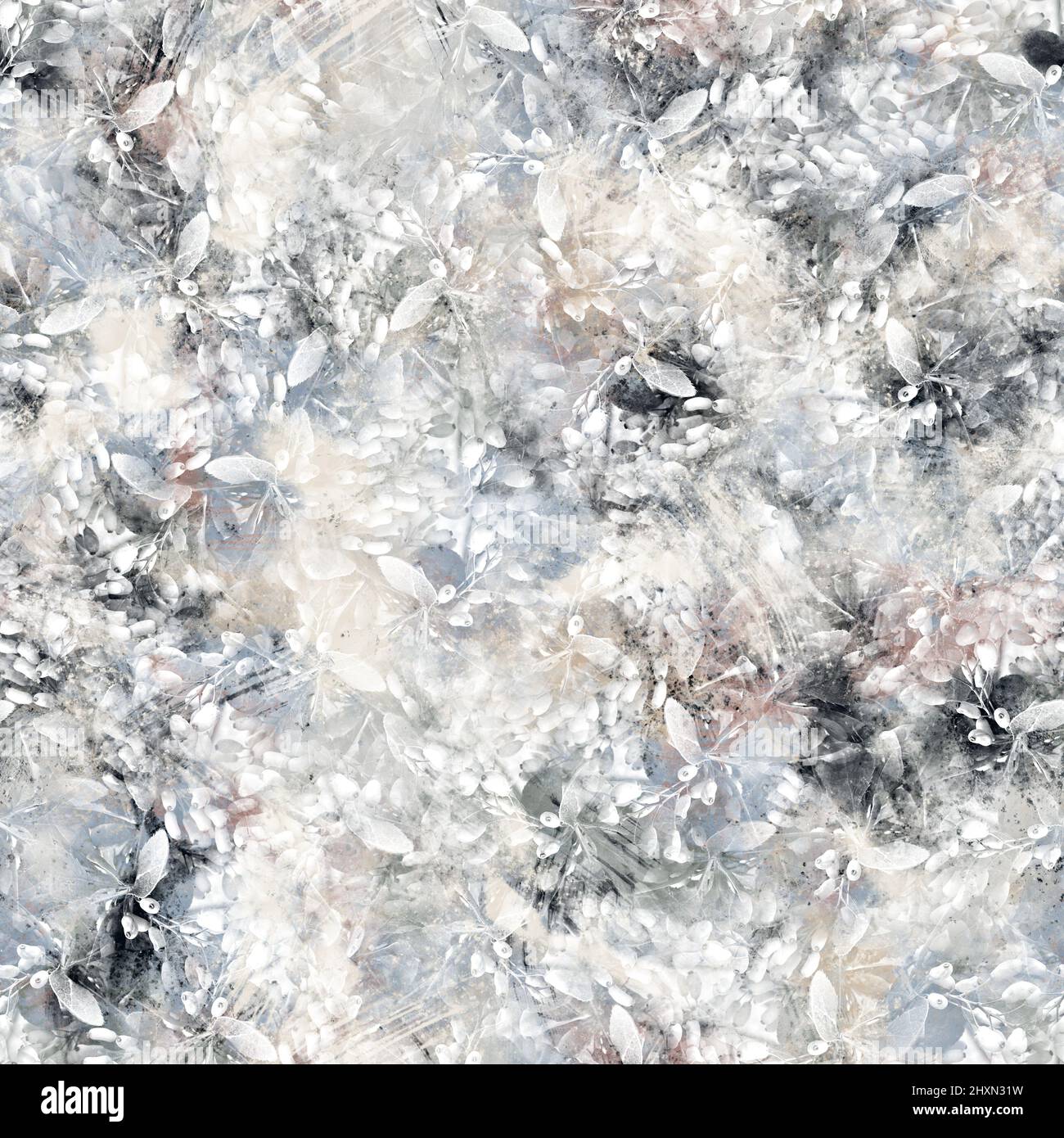 Seamless neutral and white grungy classic abstract surface pattern ...