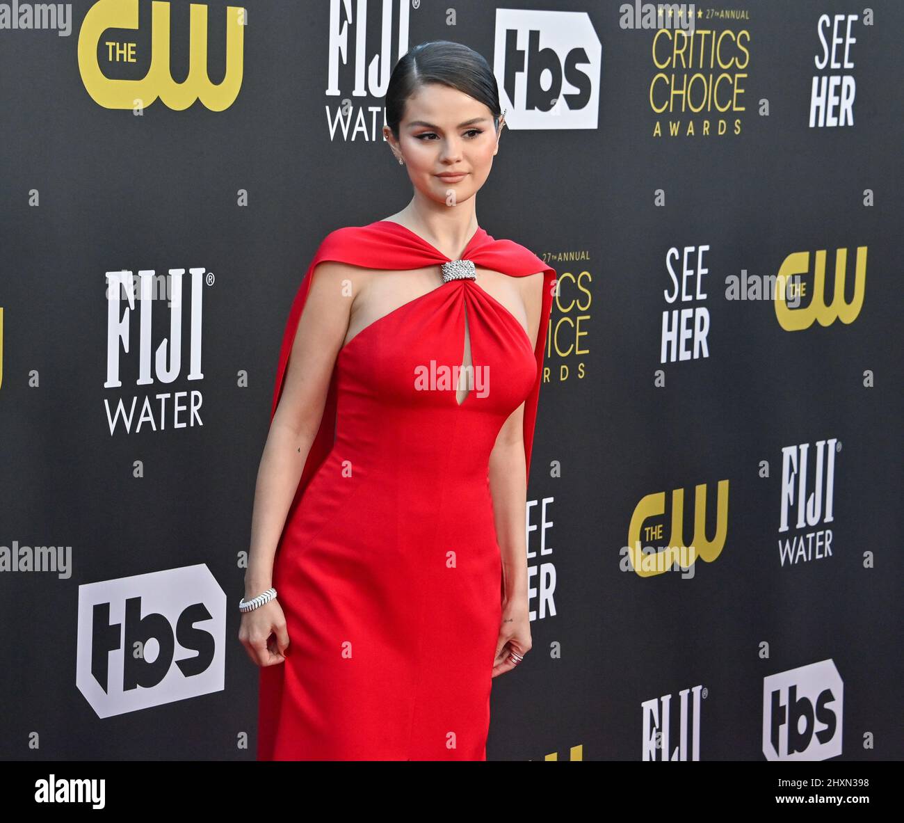Los Angeles, United States. 13th Mar, 2022. Selena Gomez attends the 27th annual Critics Choice Awards at the Fairmont Century Plaza on Sunday, March 13, 2022. Credit: UPI/Alamy Live News Stock Photo