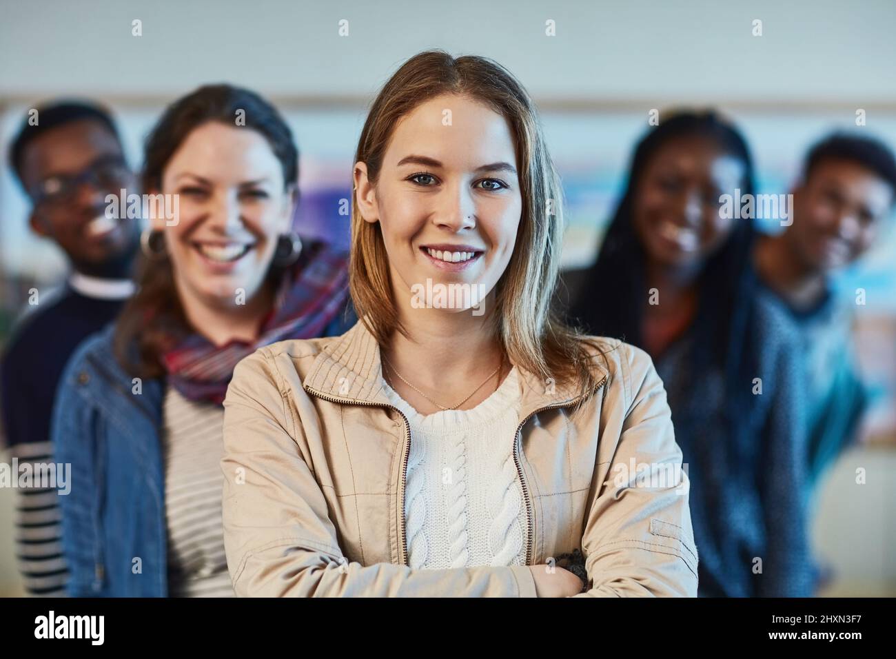 Were going to thrive in our future careers. Portrait of a group of