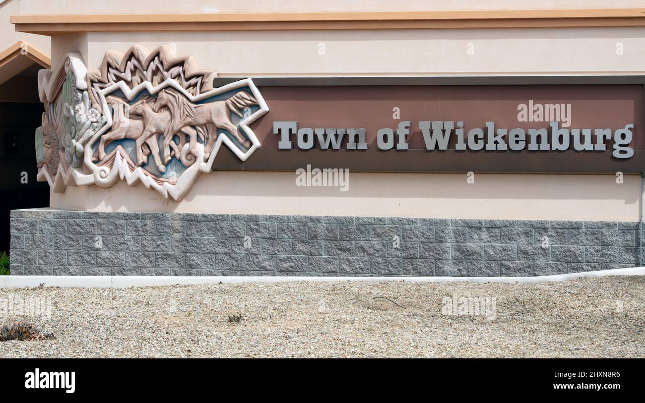 to the town of Wickenburg Stock Photo Alamy