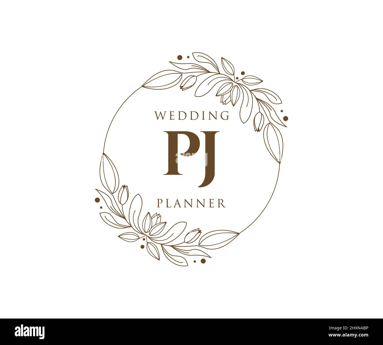 Pj initials Stock Vector Images Alamy