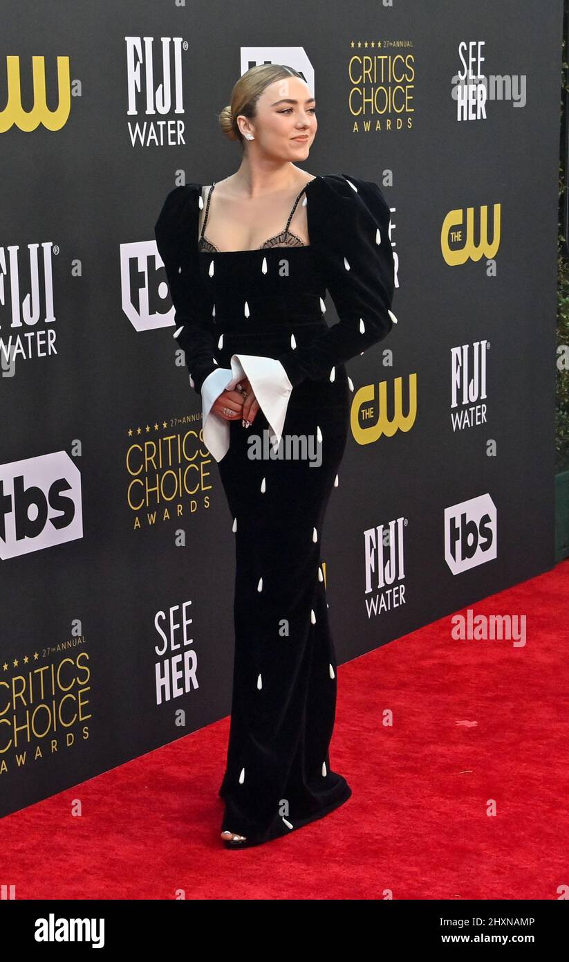 Los Angeles, United States. 13th Mar, 2022. Peyton List attends the 27th annual Critics Choice Awards at the Fairmont Century Plaza on Sunday, March 13, 2022. Credit: UPI/Alamy Live News Stock Photo