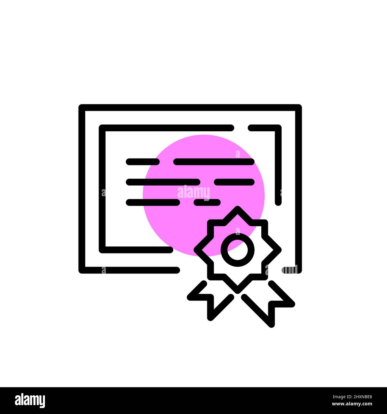Pen diploma building graduate Stock Vector Images - Alamy