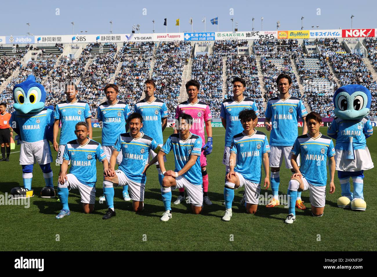 Yamaha Stadium, Shizuoka, Japan. 12th May, 2022. Jubilo Iwata team