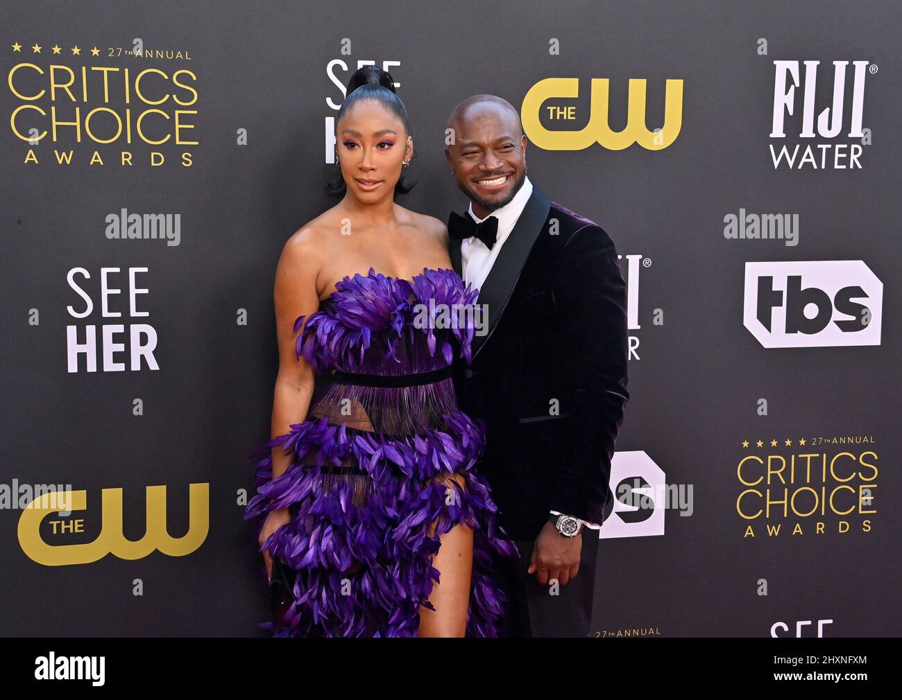 Los Angeles, United States. 14th Mar, 2022. Apryl Jones and Taye Diggs