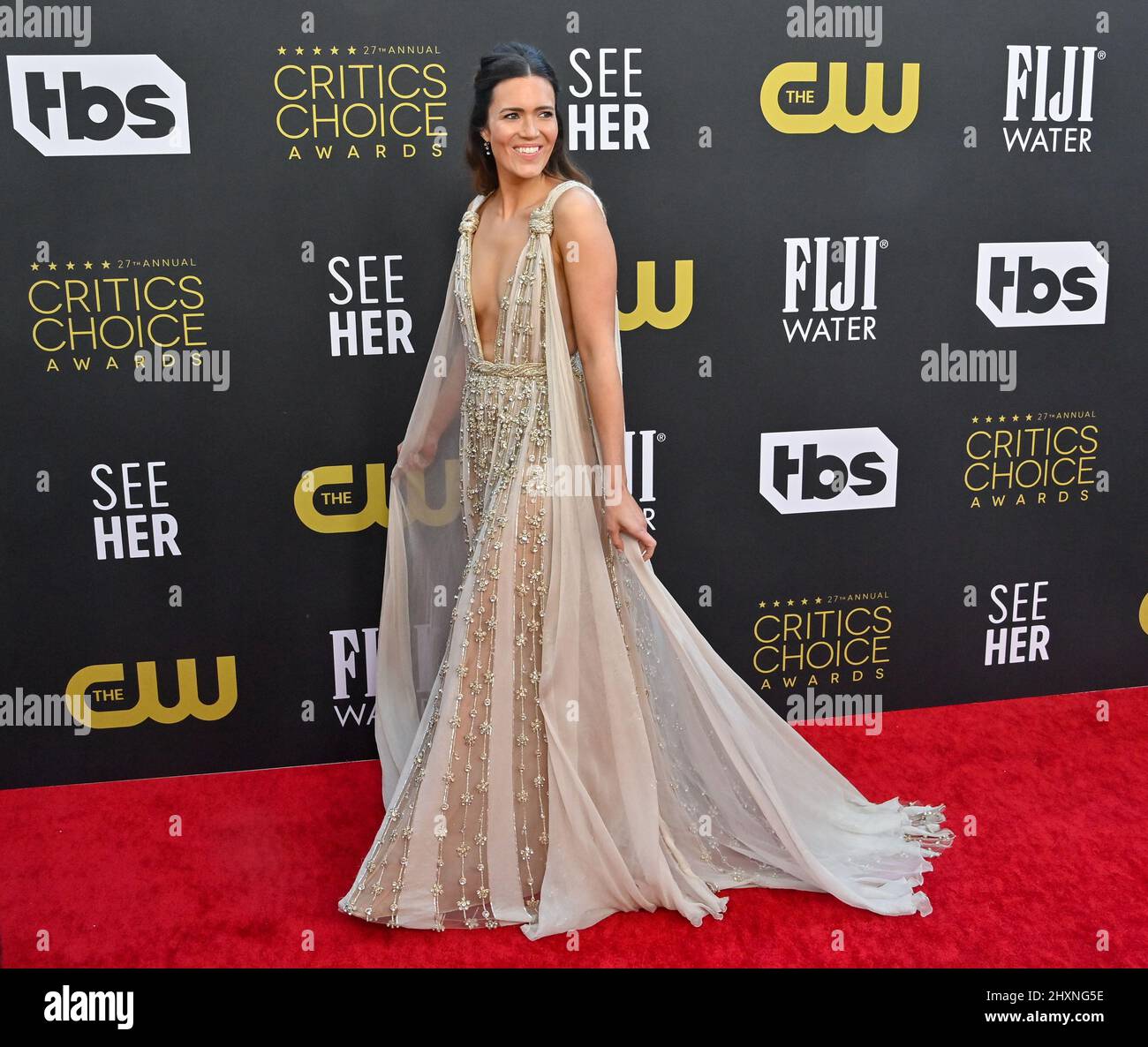 Los Angeles, United States. 14th Mar, 2022. Mandy Moore attends the 27th annual Critics Choice Awards at the Fairmont Century Plaza on Sunday, March 13, 2022. Credit: UPI/Alamy Live News Stock Photo