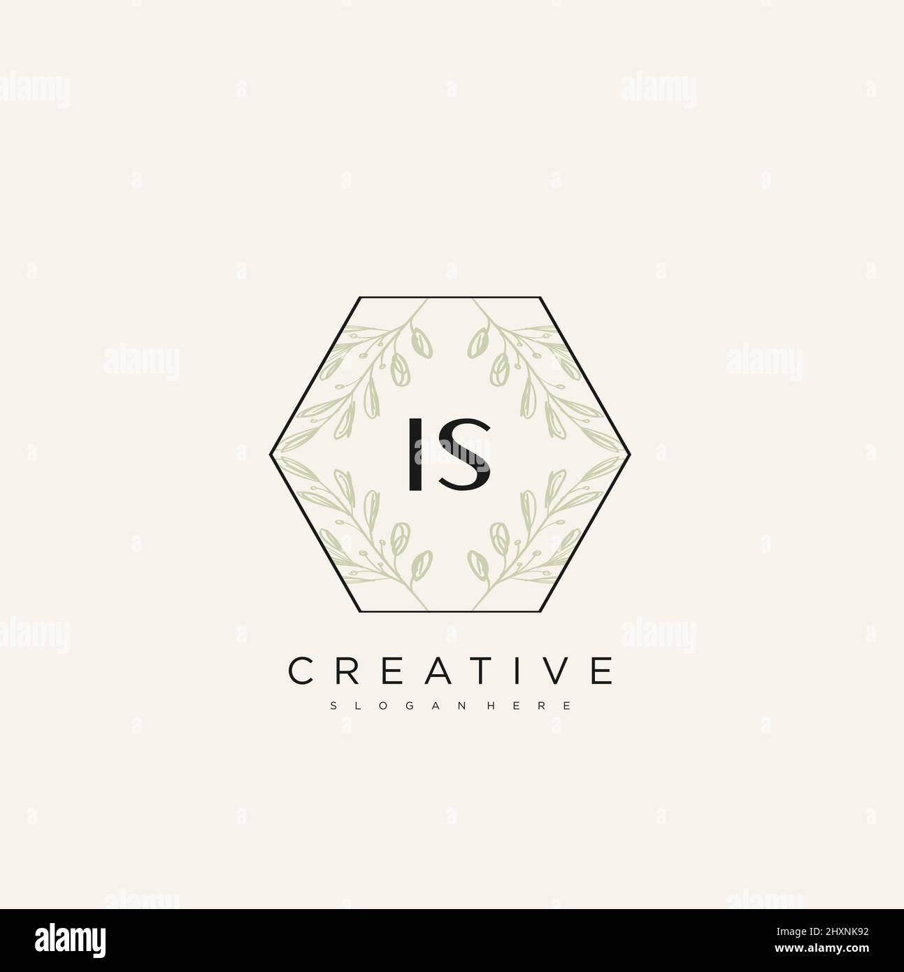 IS Initial Letter Flower Logo Template Vector premium vector Stock ...