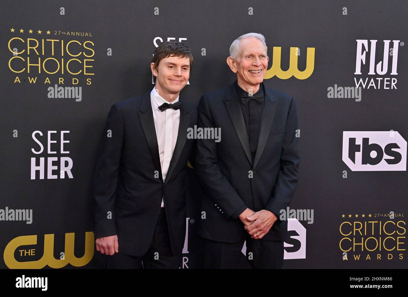 Los Angeles, United States. 14th Mar, 2022. Evan Peters (L) and Phil ...