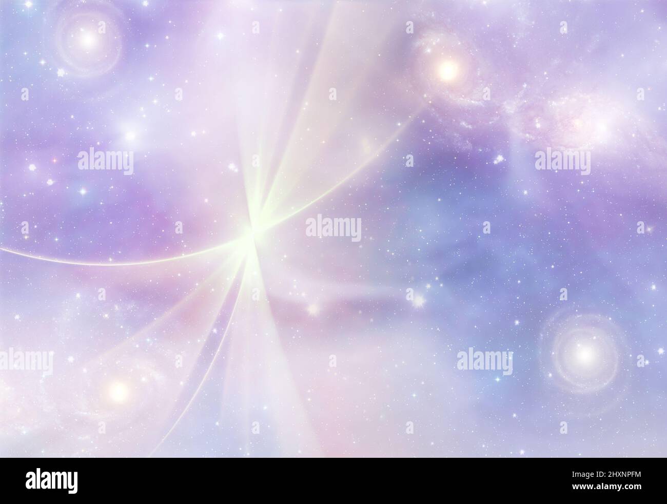 blue abstract explosion background computer generated Stock Photo