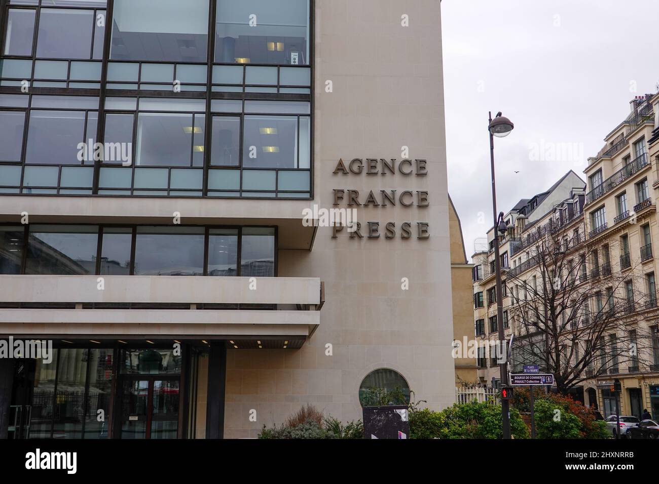 Exterior of Agence France Presse building, 13 Pl. de la Bourse, 75002