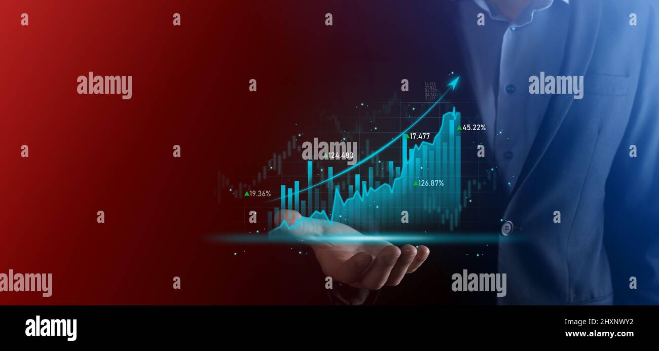 Business developer hand using board framework on virtual modern ...