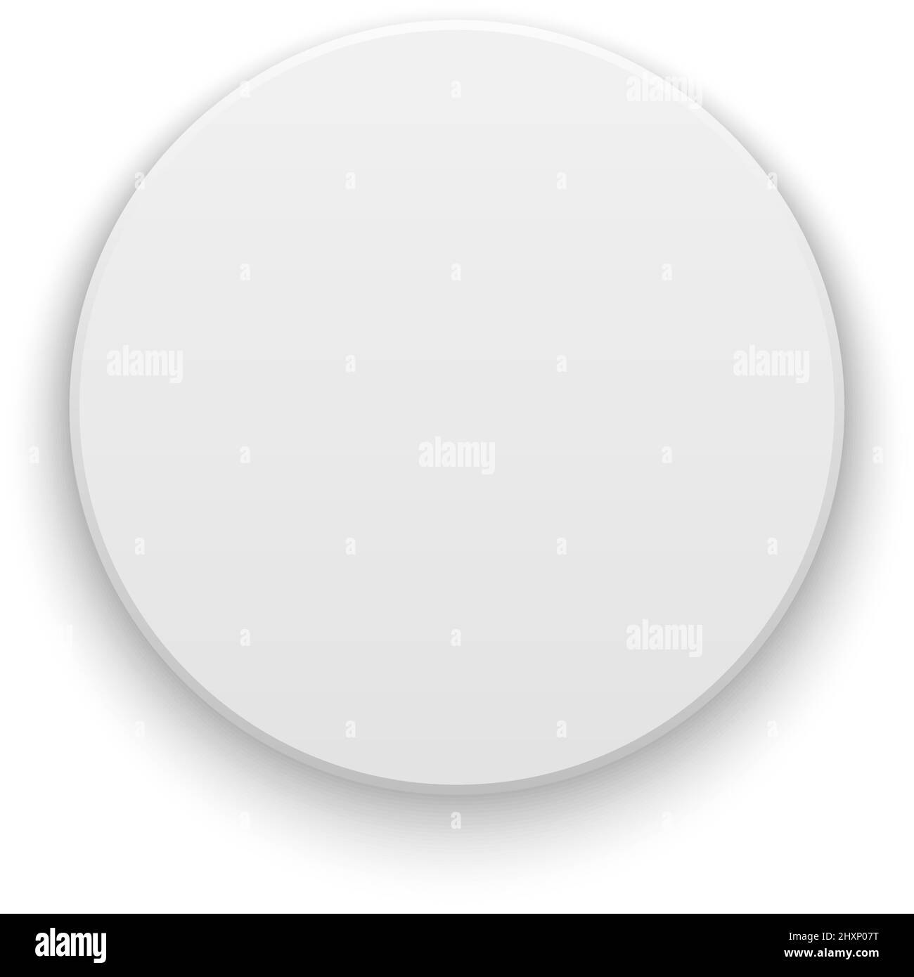 Blank round sticker template. White realistic circle Stock Vector Image