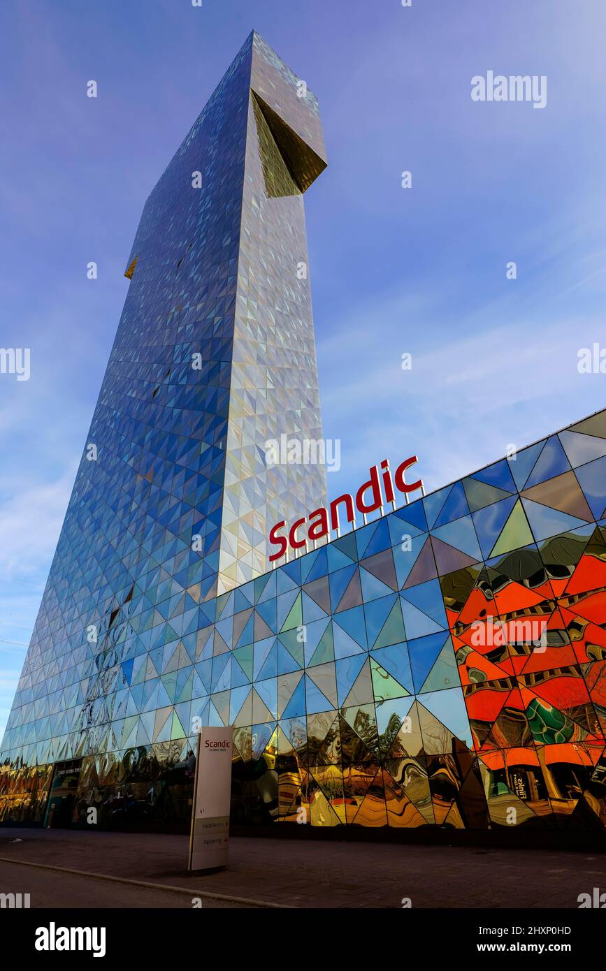 Scandic Victoria Hotel by architect Gert Wingårdh in Kista, Stockholm, Sweden. Stock Photo