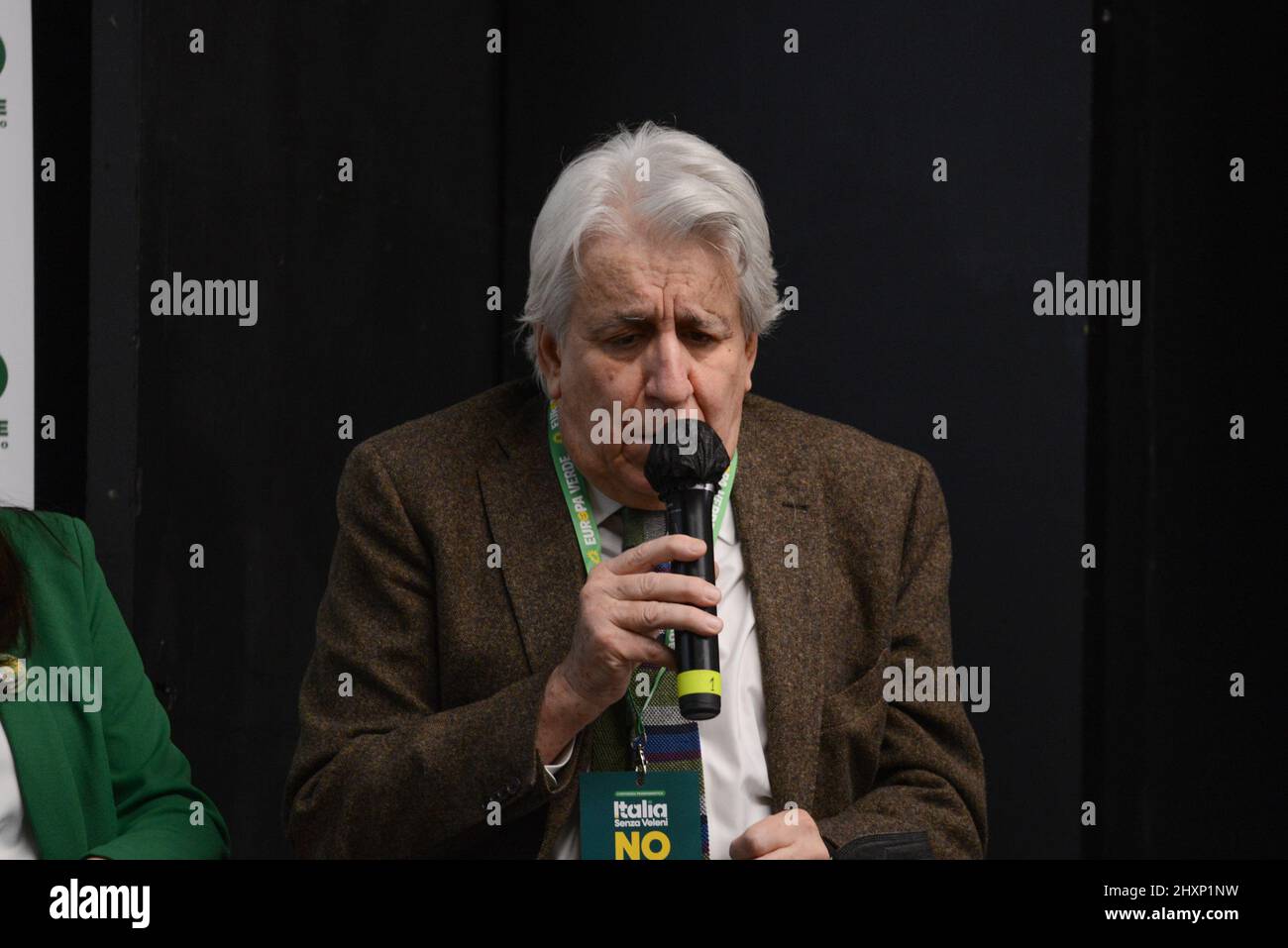 Rome, Italy. 13th Mar, 2022. Luigi Manconi, Senator during 'Italy without poisons. No to war', programmatic conference of Europa Verde and the European Green Party Verdi., News in Rome, Italy, March 13 2022 Credit: Independent Photo Agency/Alamy Live News Stock Photo