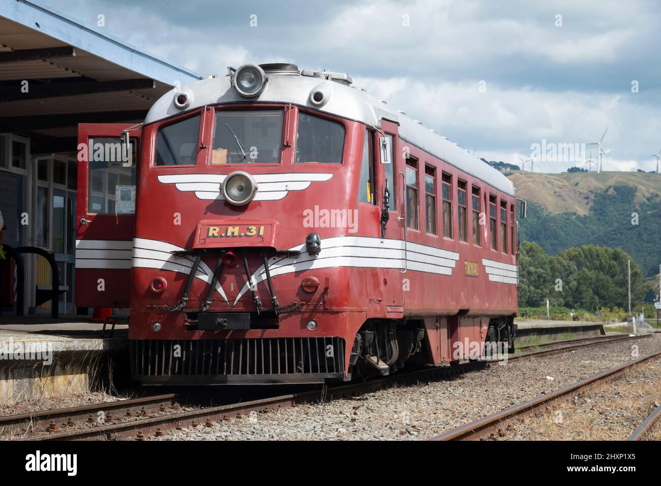 New Zealand Railways RM class Standard Railcar, RM31, "Tokomaru", at
