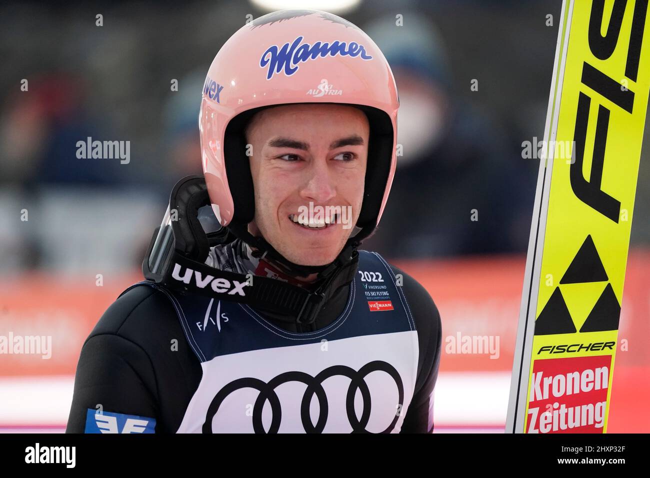 Vikersund 20220310.Stefan Kraft (AUT) won the ski jumping qualification for the World Cup in the men's HS240. Photo: Terje Bendiksby / NTB Stock Photo