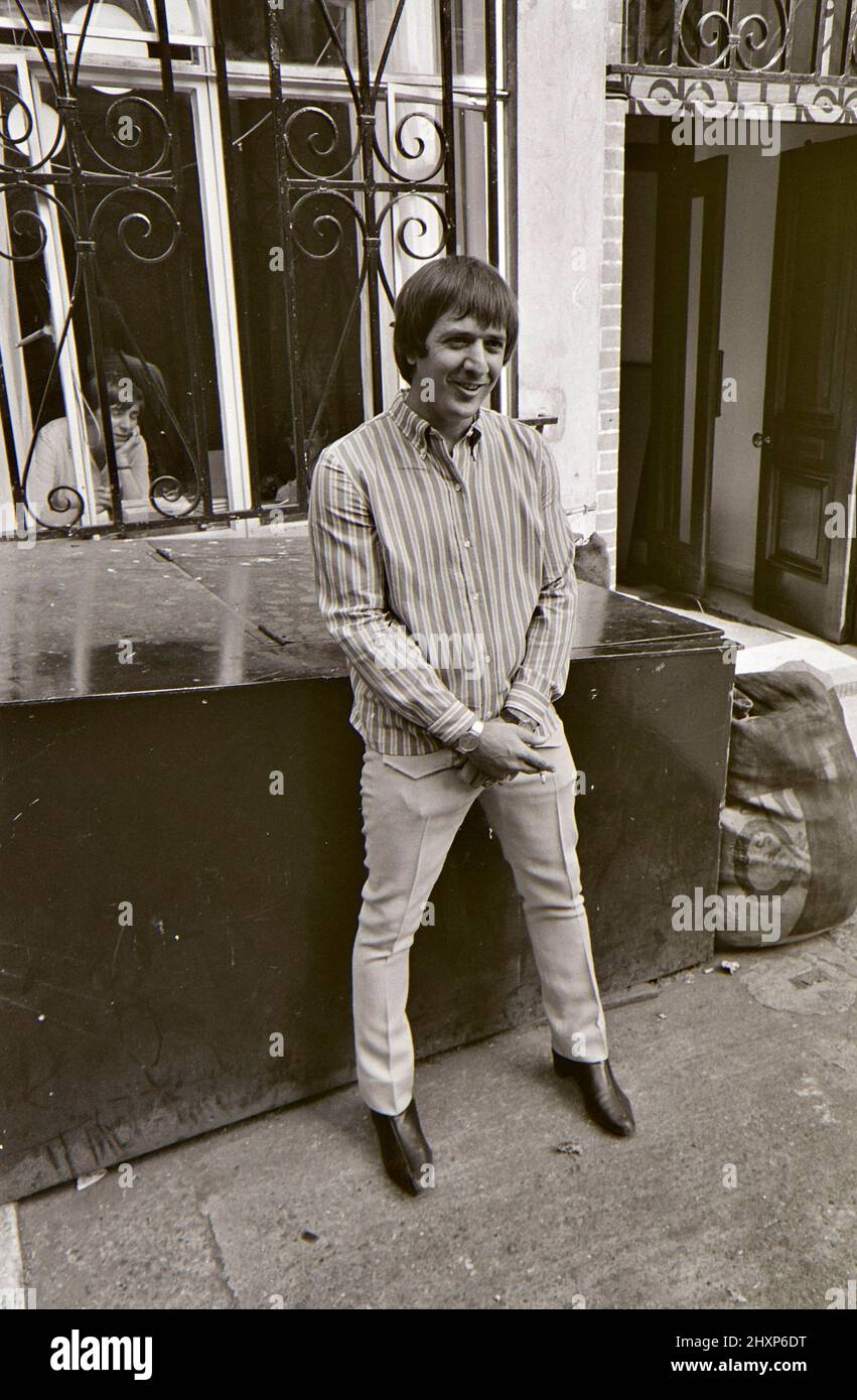 SONNY AND CHER  Sonny Bono at a London recording studio in August 1966/ Stock Photo