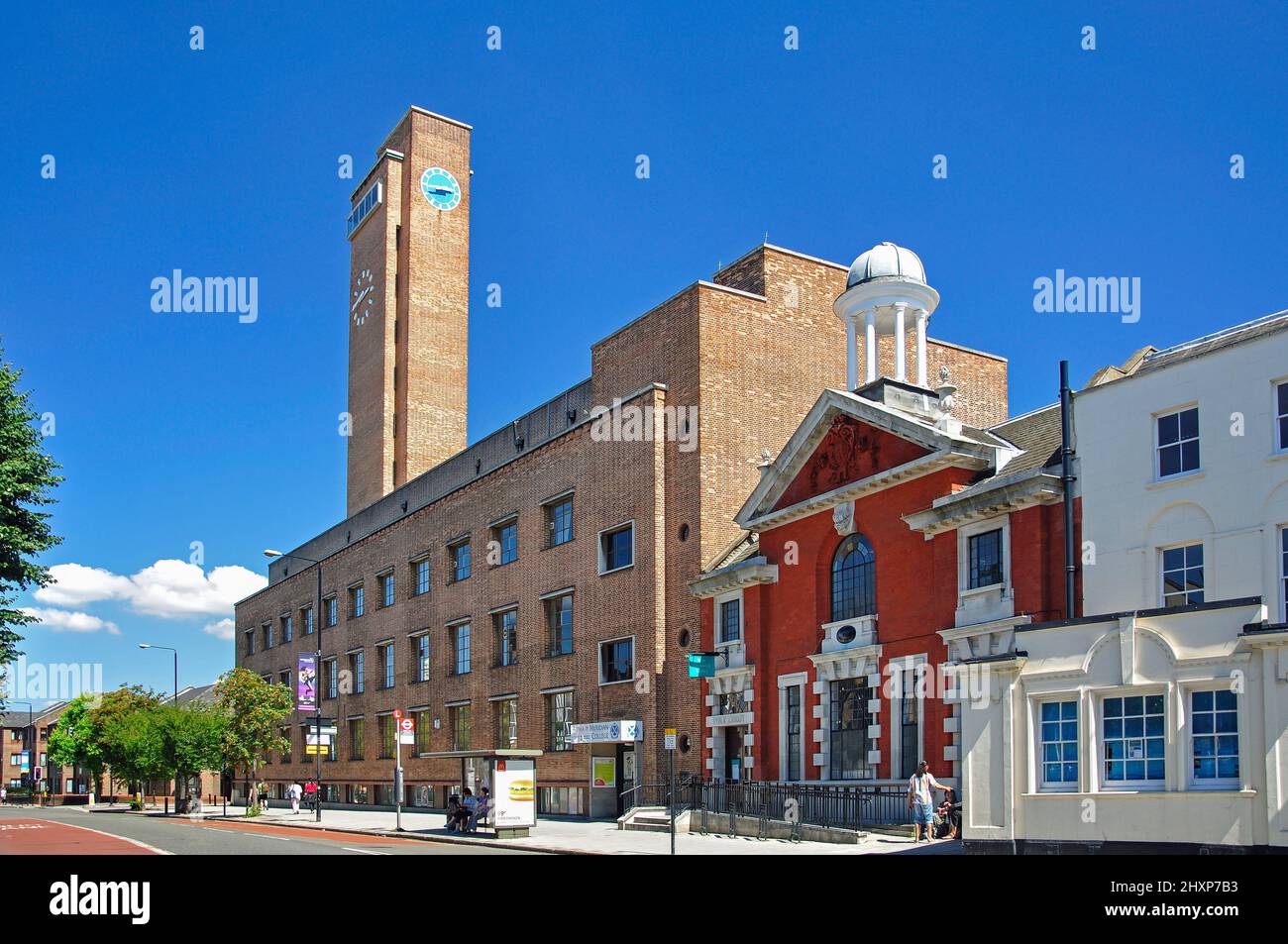 Greenwich High Street showing Clock Tower, Greenwich, London Borough of ...