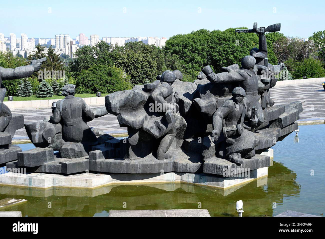 MONUMENT TO SOLDIERS OF THE GREAT PATRIOTIC WAR, KYIV, UKRAINE.. Stock Photo