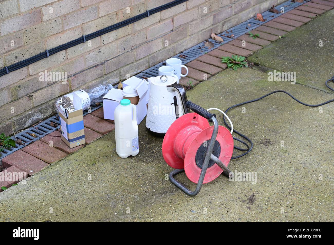 A builders tea break supplies Stock Photo Alamy