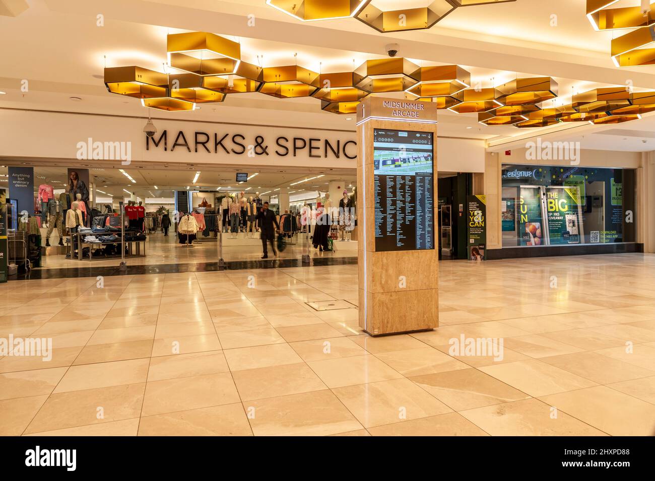 The Central Milton Keynes shopping area is a regional shopping centre