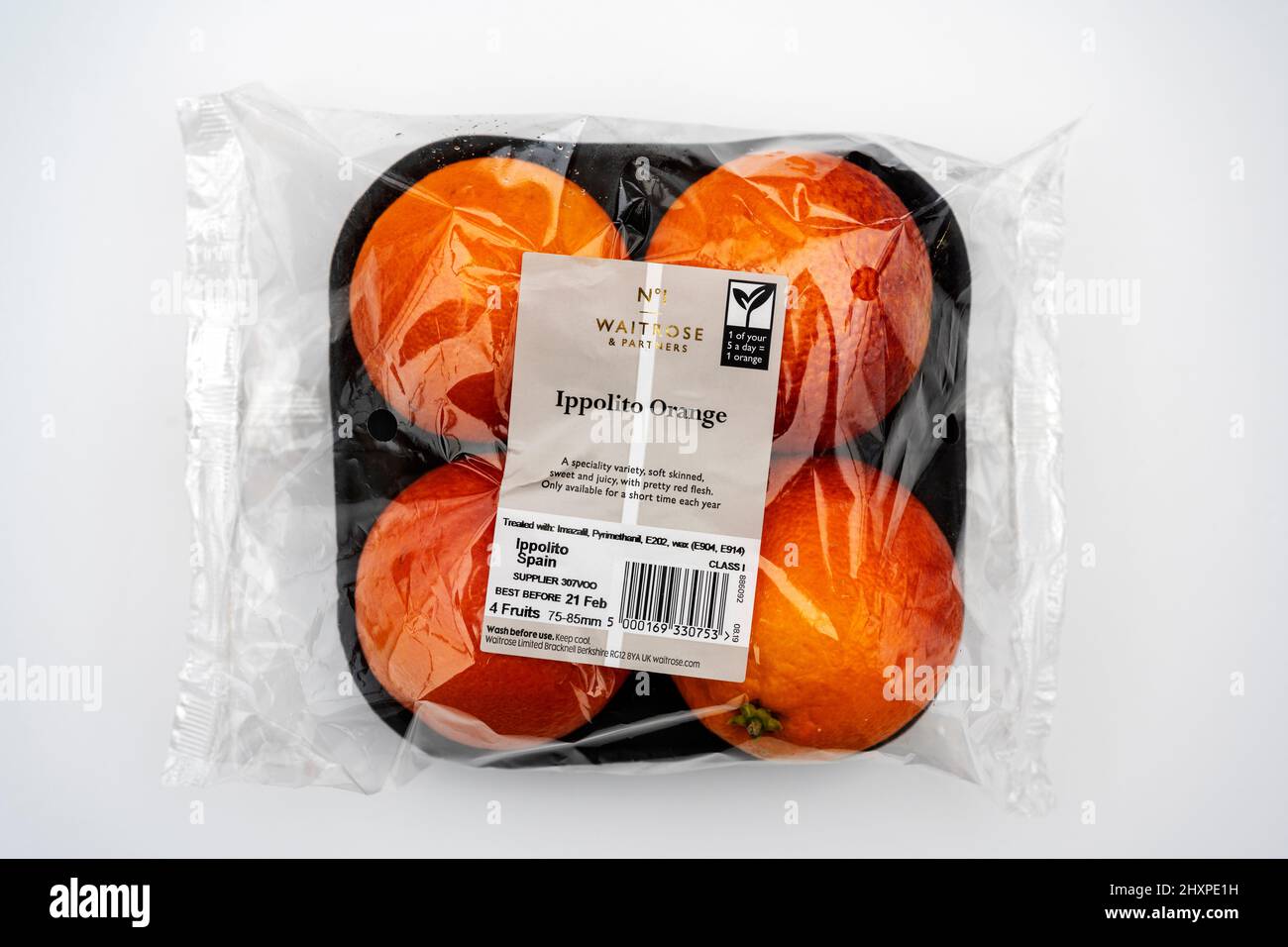 Waitrose Number 1 Ippolito oranges Stock Photo