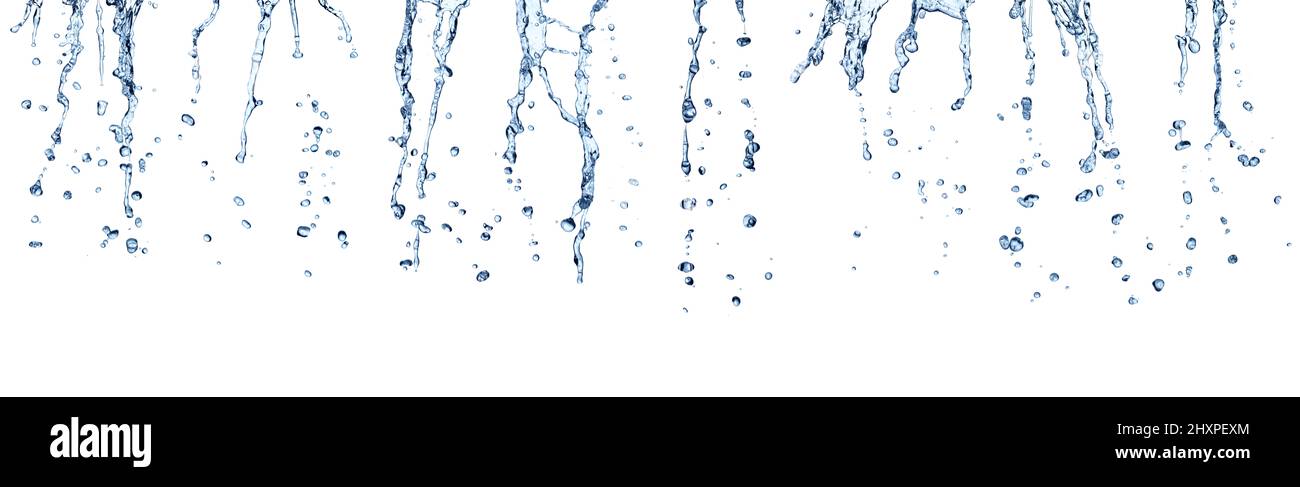 collection of various water drops on white background Stock Photo - Alamy