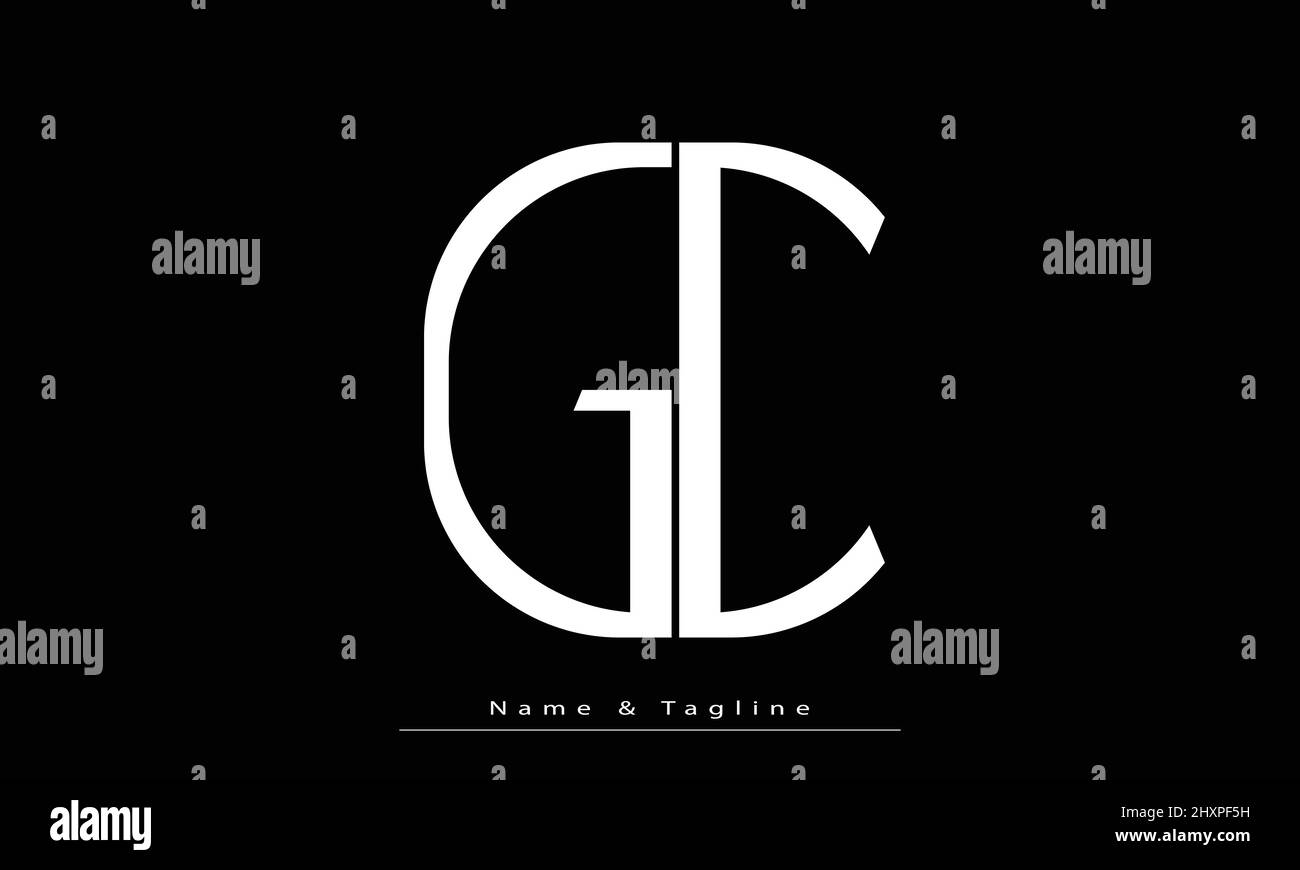 Alphabet letters Initials Monogram logo GC , CG Stock Vector Image ...