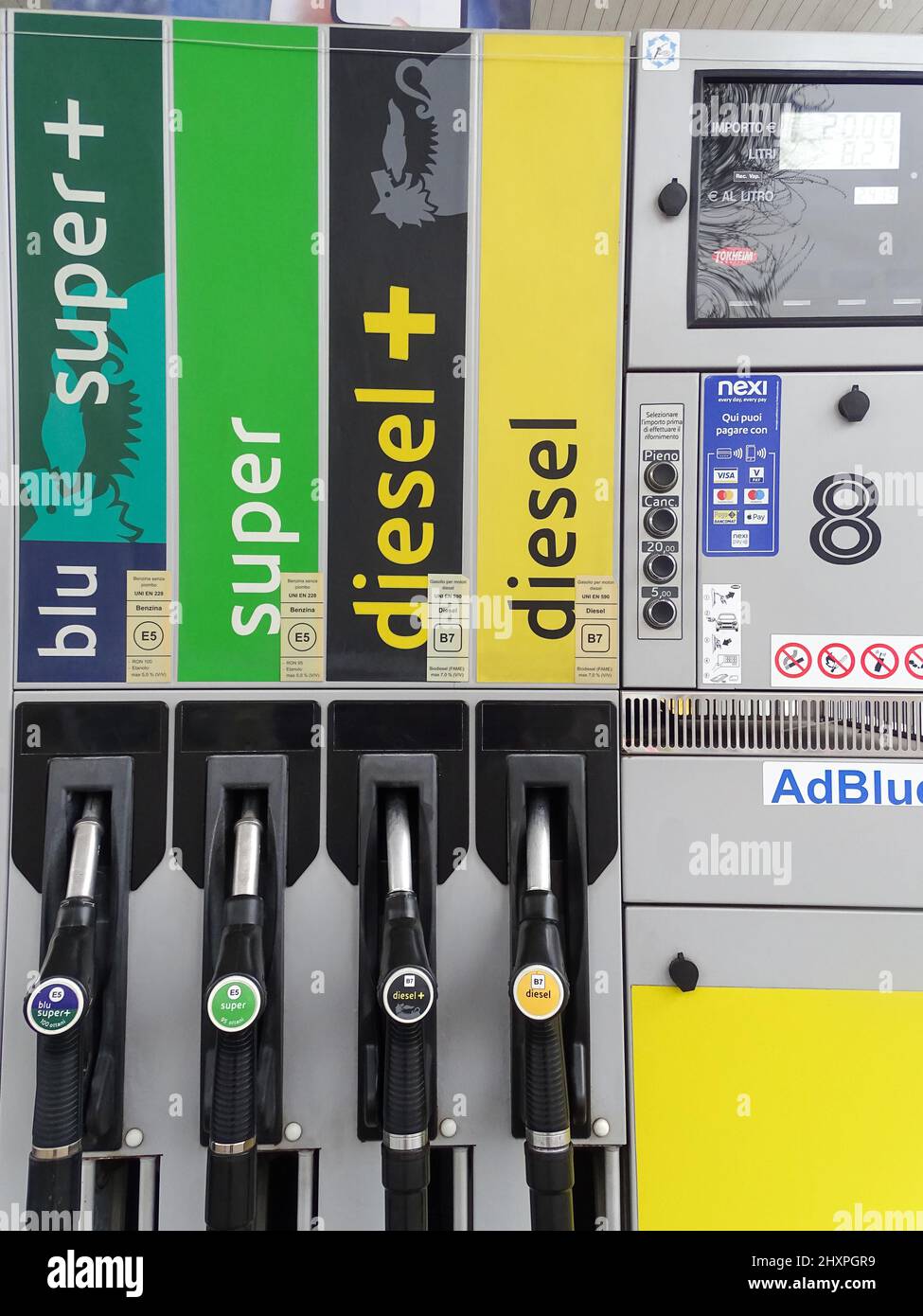 Petrol pump labels hires stock photography and images Alamy
