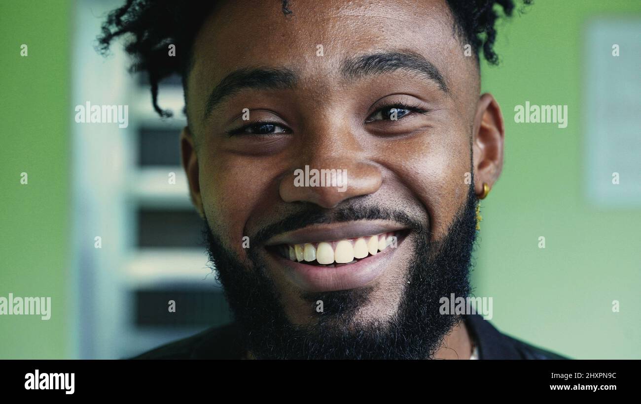 Happy black african latin man hi-res stock photography and images - Alamy