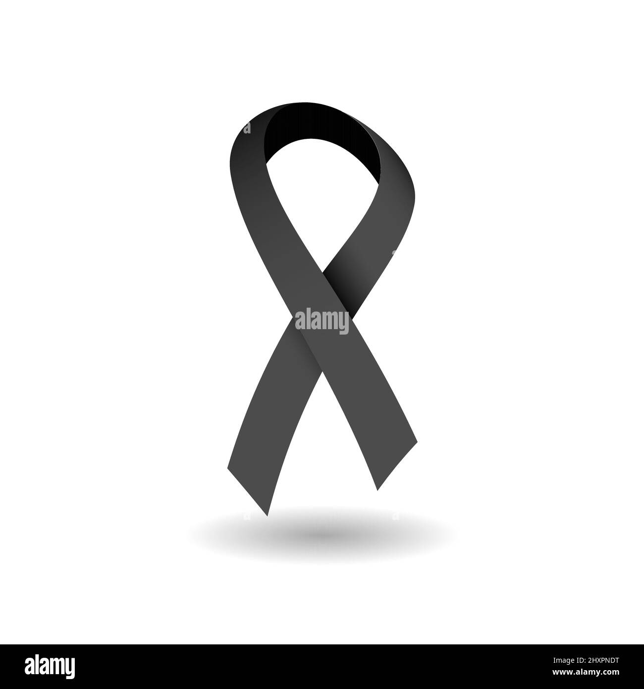 Black ribbon on white background . mourn for king of thailand pass away .  rest in peace Stock Vector Image & Art - Alamy
