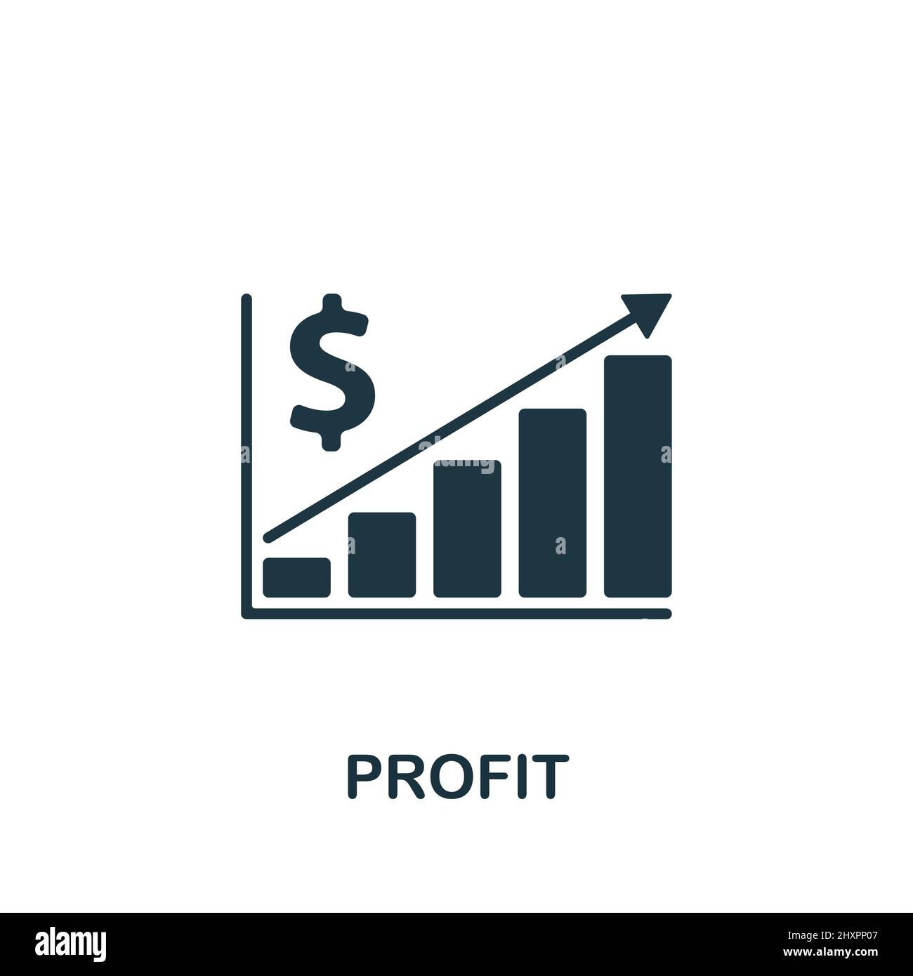 Profit Icon Simple Line Element Symbol For Templates Web Design And