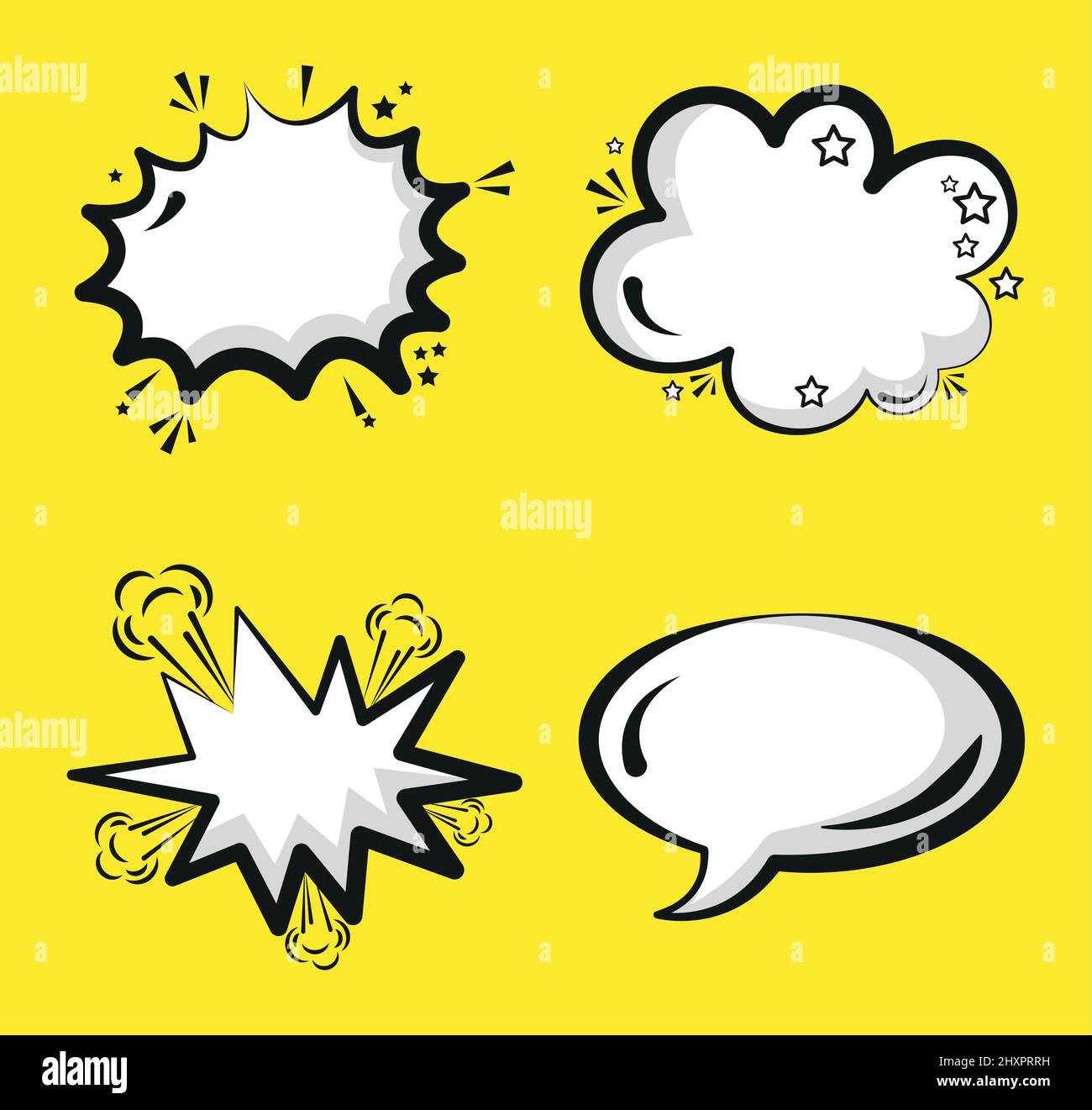 bursts icon set Stock Vector Image & Art - Alamy