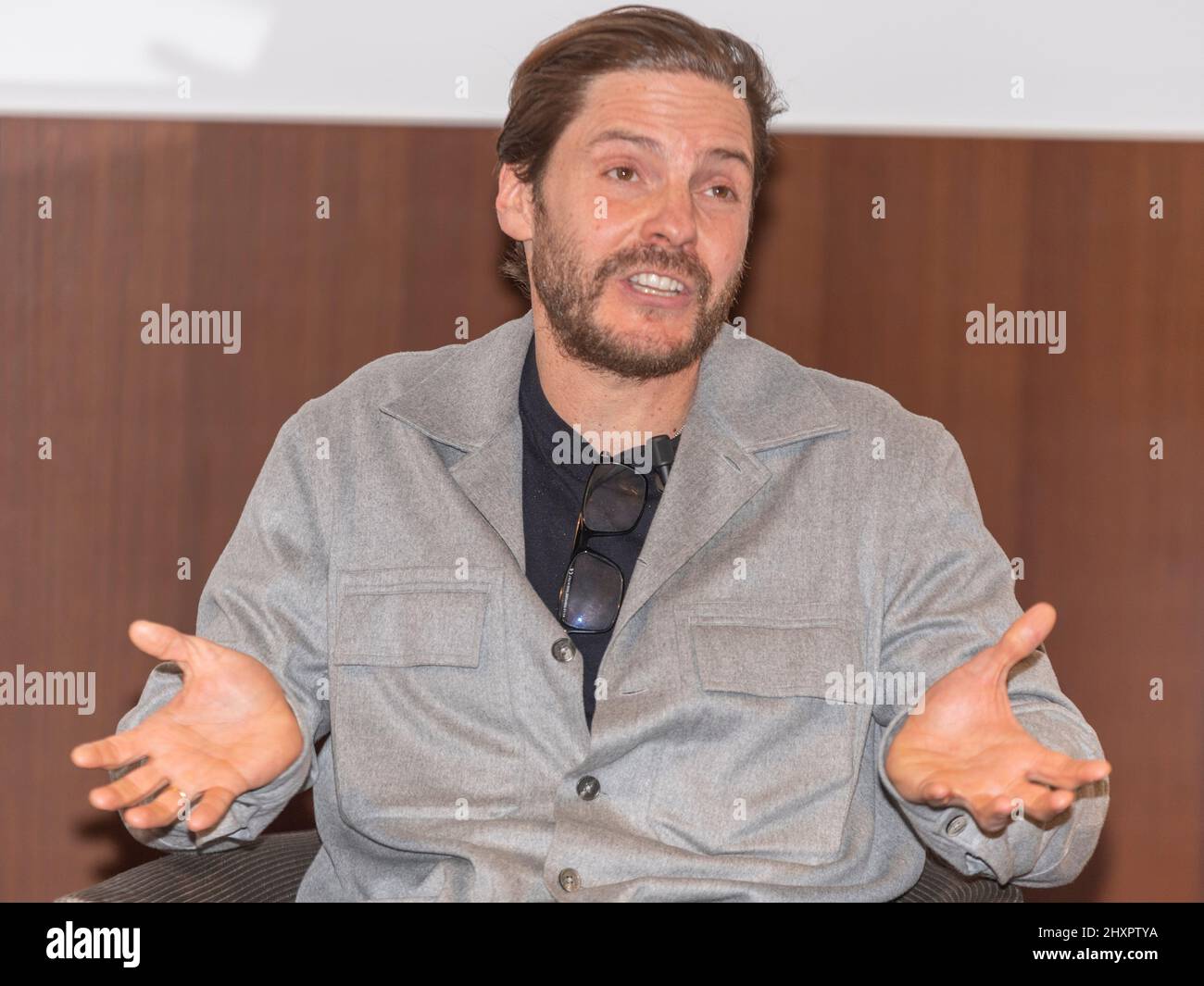 Lausanne, Switzerland. 13tn March 2022: Masterclass with Daniel Bruhl actor  during the 5th edition of the Rencontre 7th Art of Lausanne. Credit: Eric  Dubost/Alamy Live News Stock Photo - Alamy