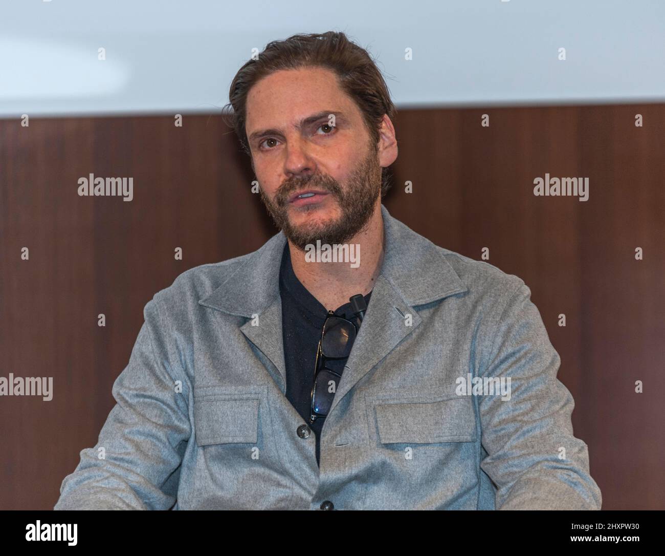Lausanne, Switzerland. 13tn March 2022: Masterclass with Daniel Bruhl actor  during the 5th edition of the Rencontre 7th Art of Lausanne. Credit: Eric  Dubost/Alamy Live News Stock Photo - Alamy