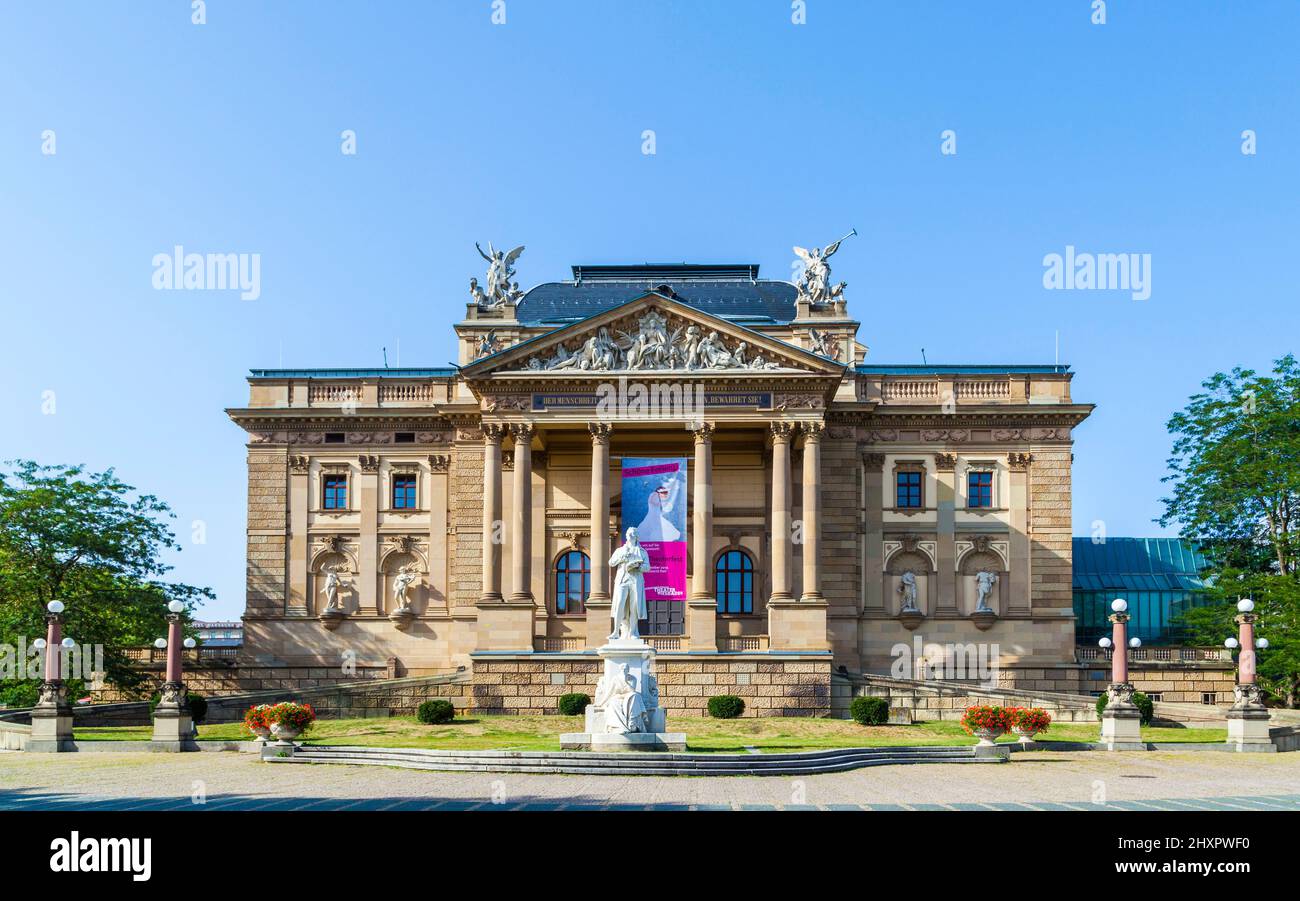 The Hessisches Staatstheater Wiesbaden is the State Theatre of the German state Hesse in Wiesbaden Stock Photo