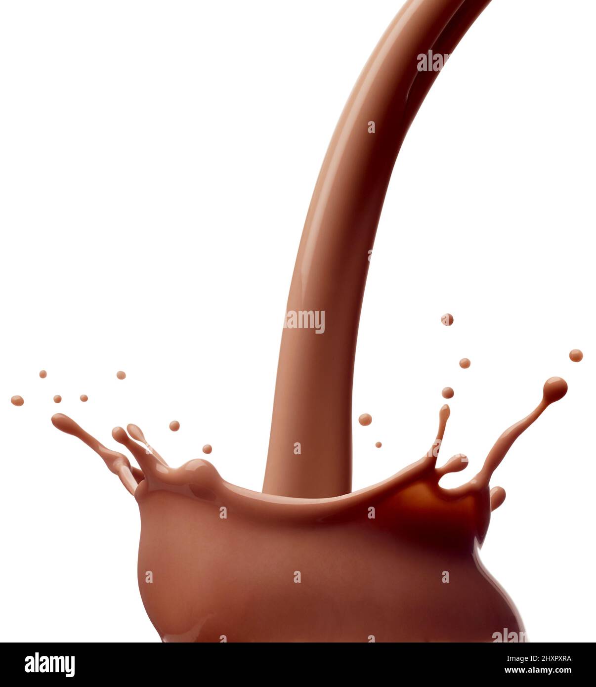 chocolate milk splash drink beverage dairy drop Stock Photo Alamy