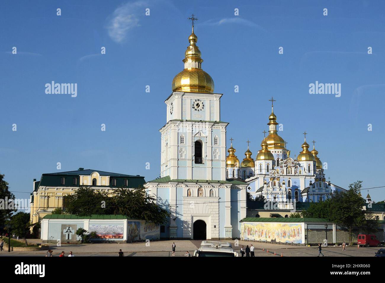 SAINT MICHAELS GOLDEN-DOMED MONASTERY, KYIV, UKRAINE. Stock Photo