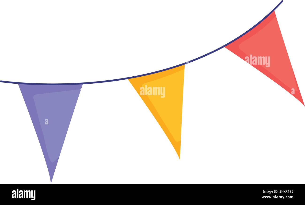 colorful pennants icon Stock Vector Image & Art - Alamy