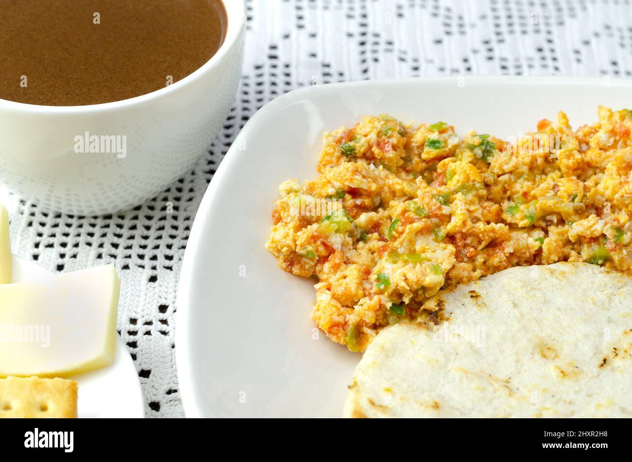 Breakfast traditional Colombia Stock Photo Alamy