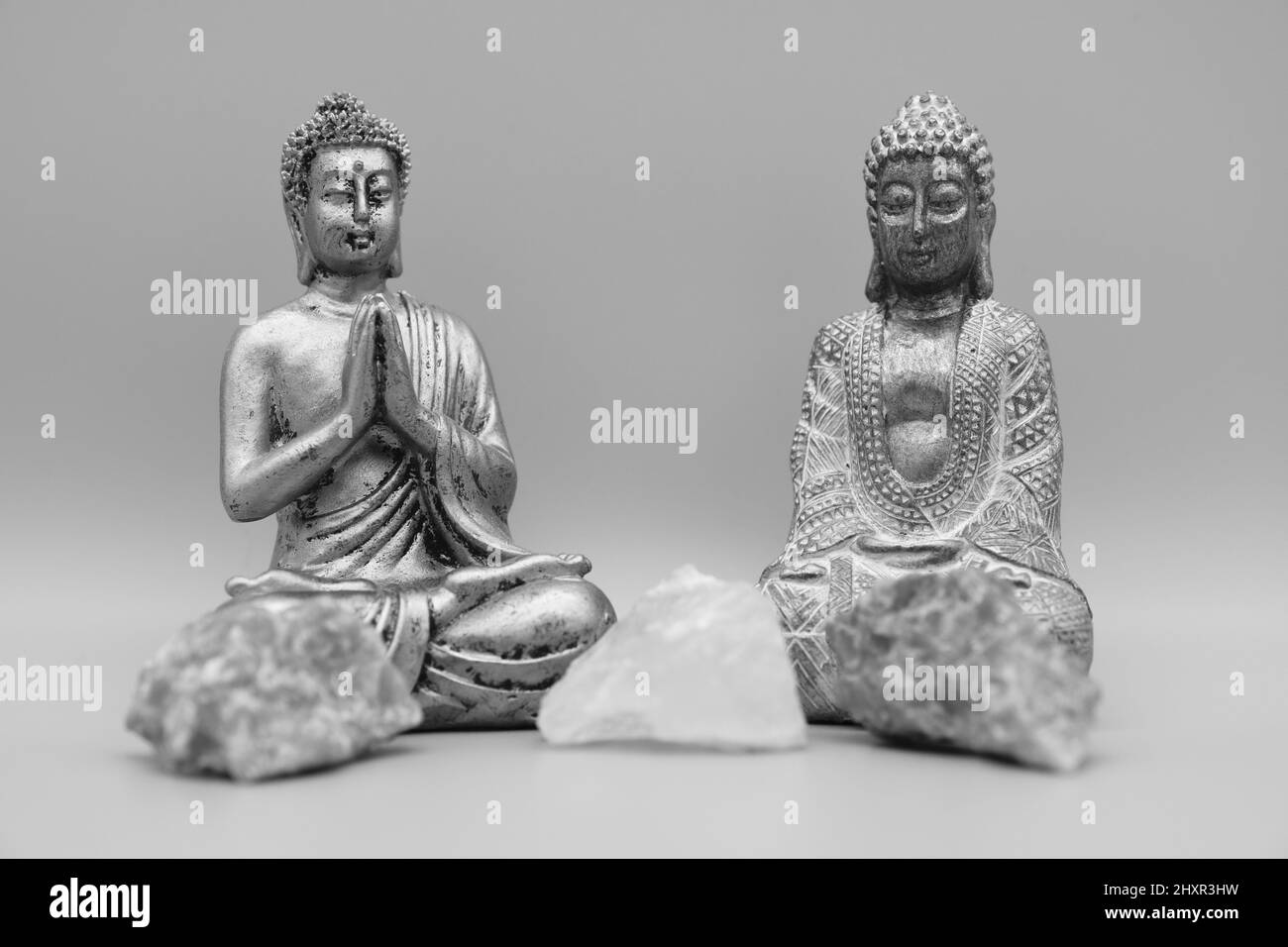 A horizontal shot of Buddha. Stock Photo