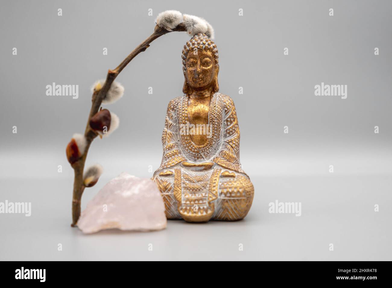 A horizontal shot of buddha. Stock Photo