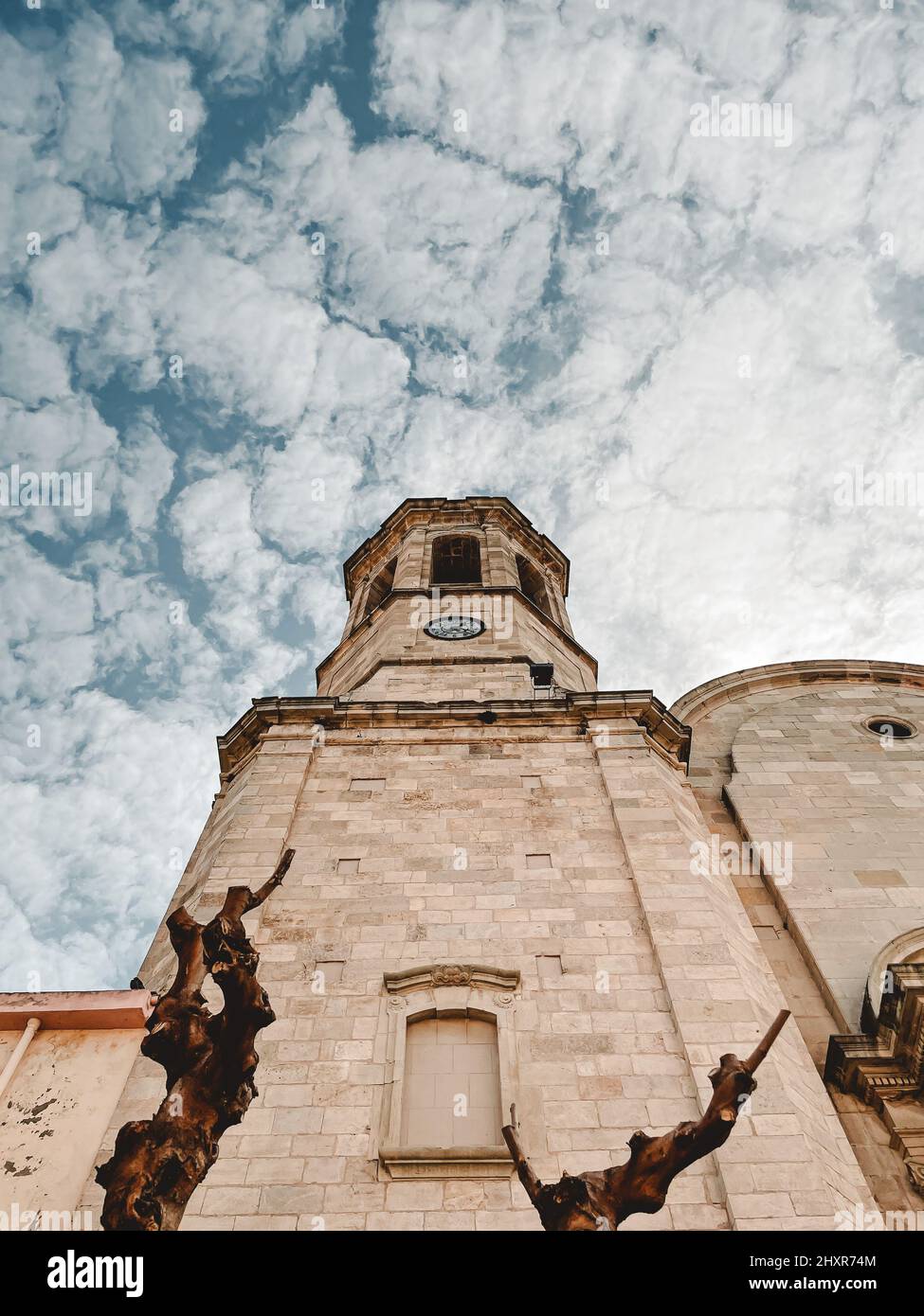 Historical building from below reaching the sky Stock Photo - Alamy