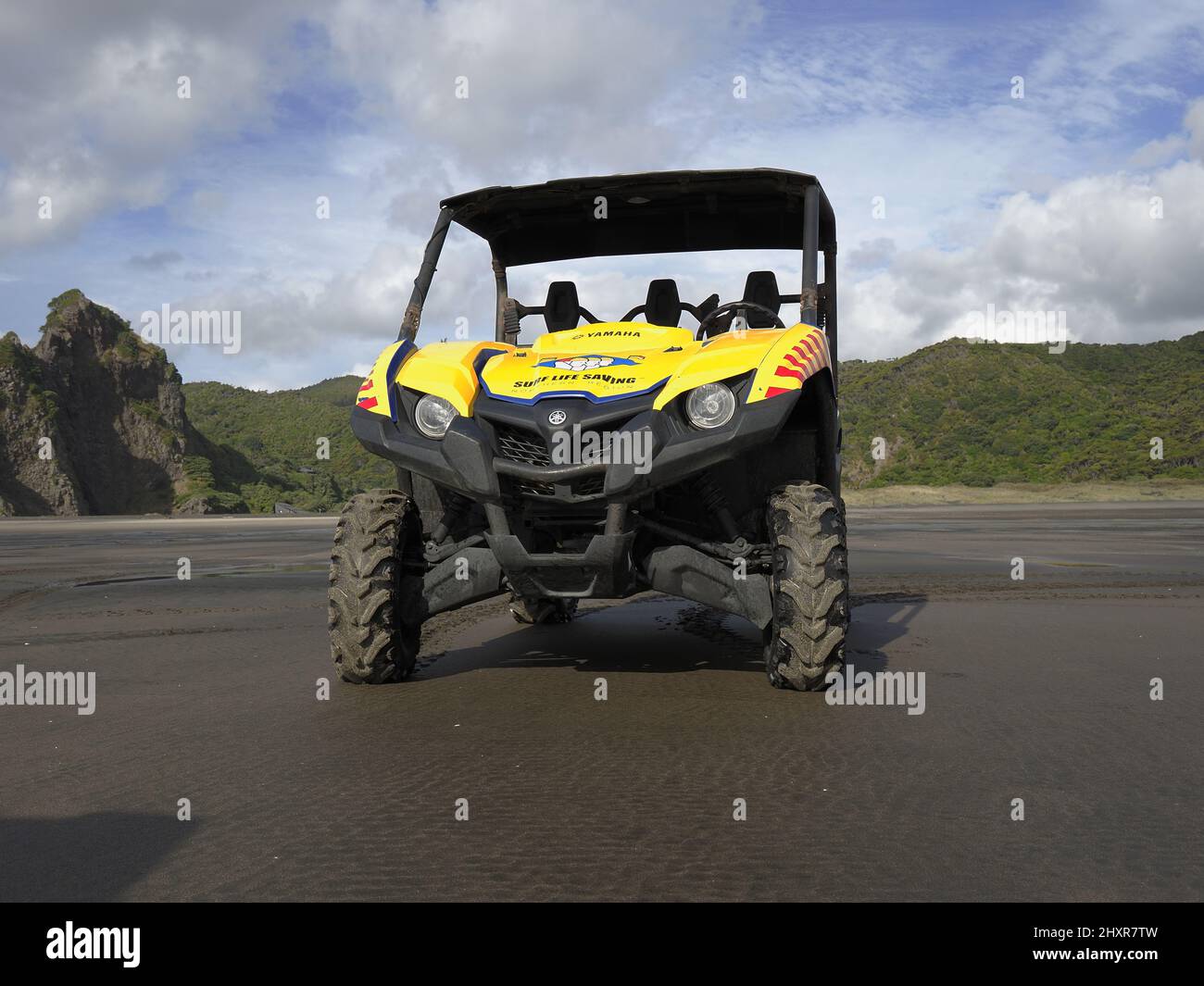 surf lifeguard life saving yellow Yamaha utility ROV vehicle at ...