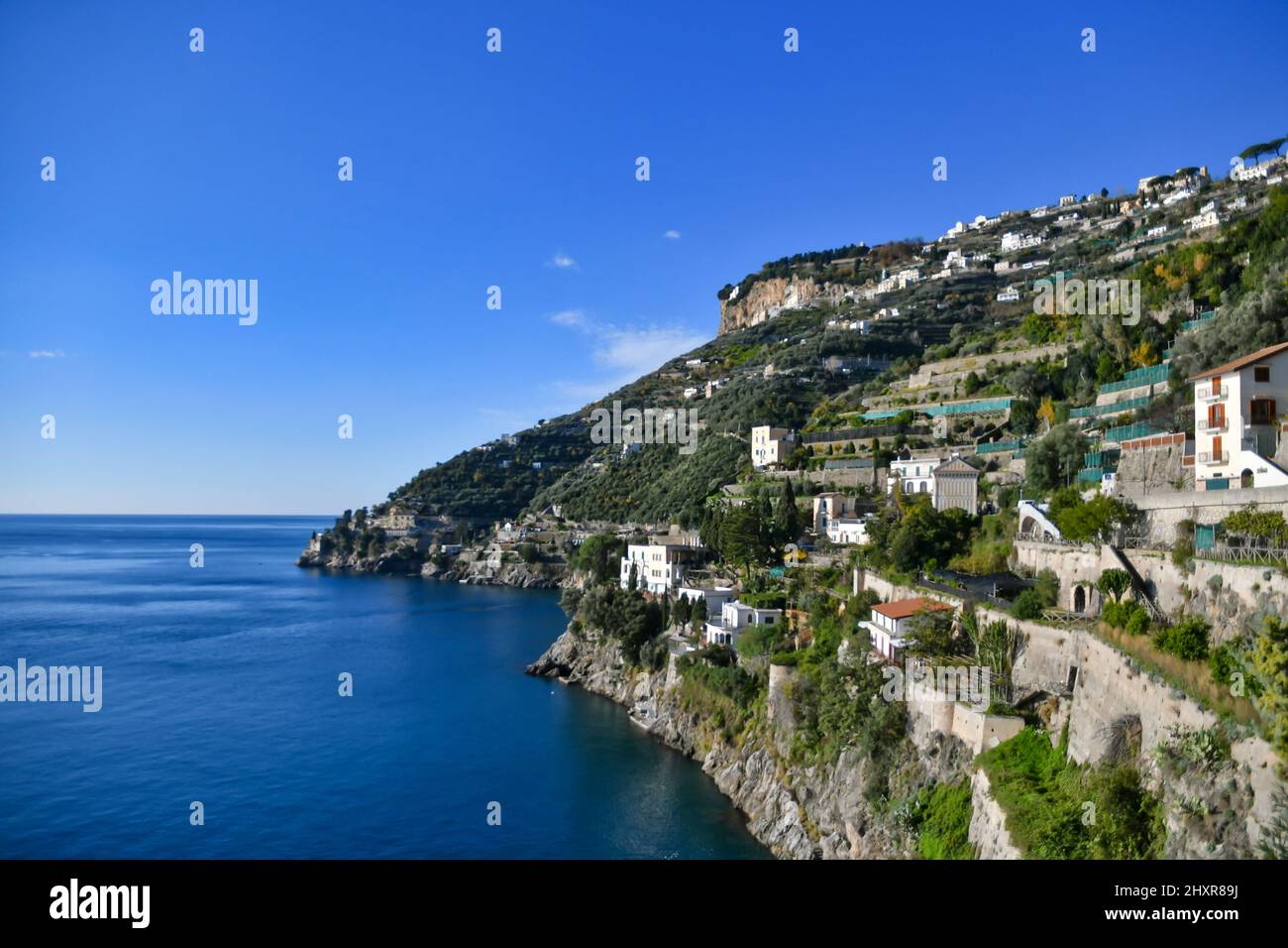 The Amalfi coast in southern Italy. Stock Photo